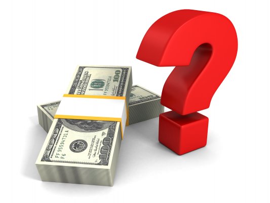 car insurance root car insurance red question mark next to dollar bills white background cost money price